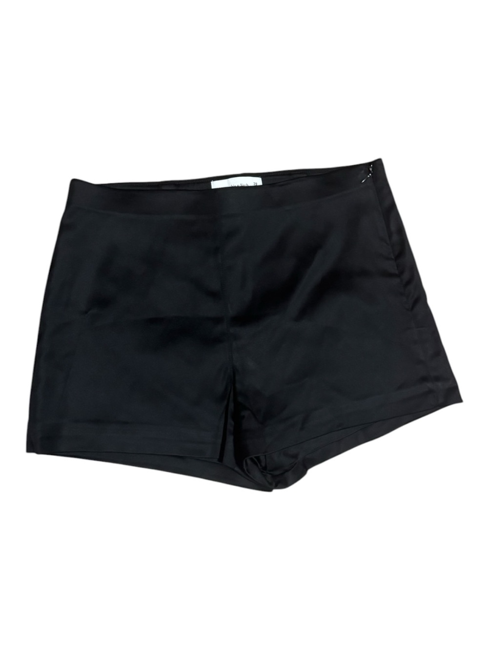 Abercrombie & Fitch Black High-Rise Satin Shorts Size 29 date night holiday - Picture 2 of 4